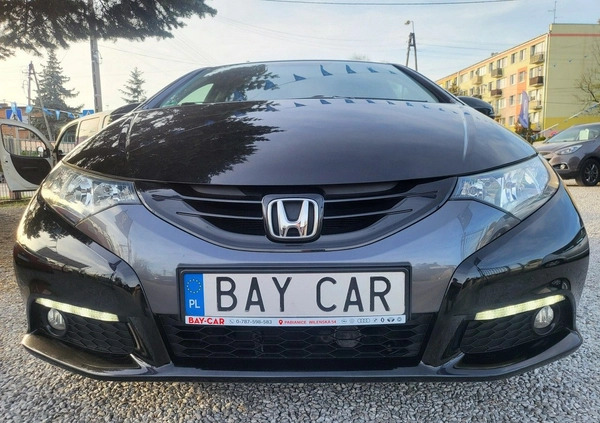 Honda Civic cena 39900 przebieg: 140221, rok produkcji 2013 z Brzeg małe 781